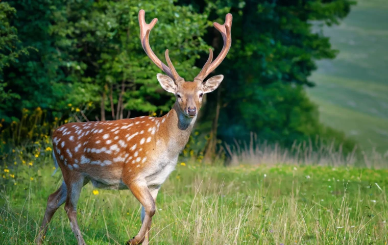 Deer before and after animal background removal