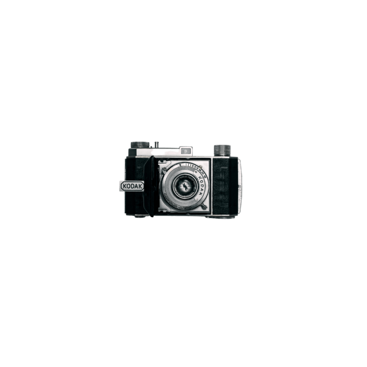 Vintage camera on a clean background