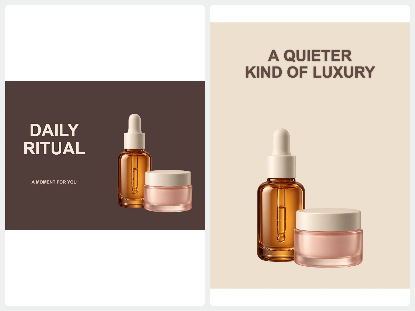 The same subject in different campaign layouts